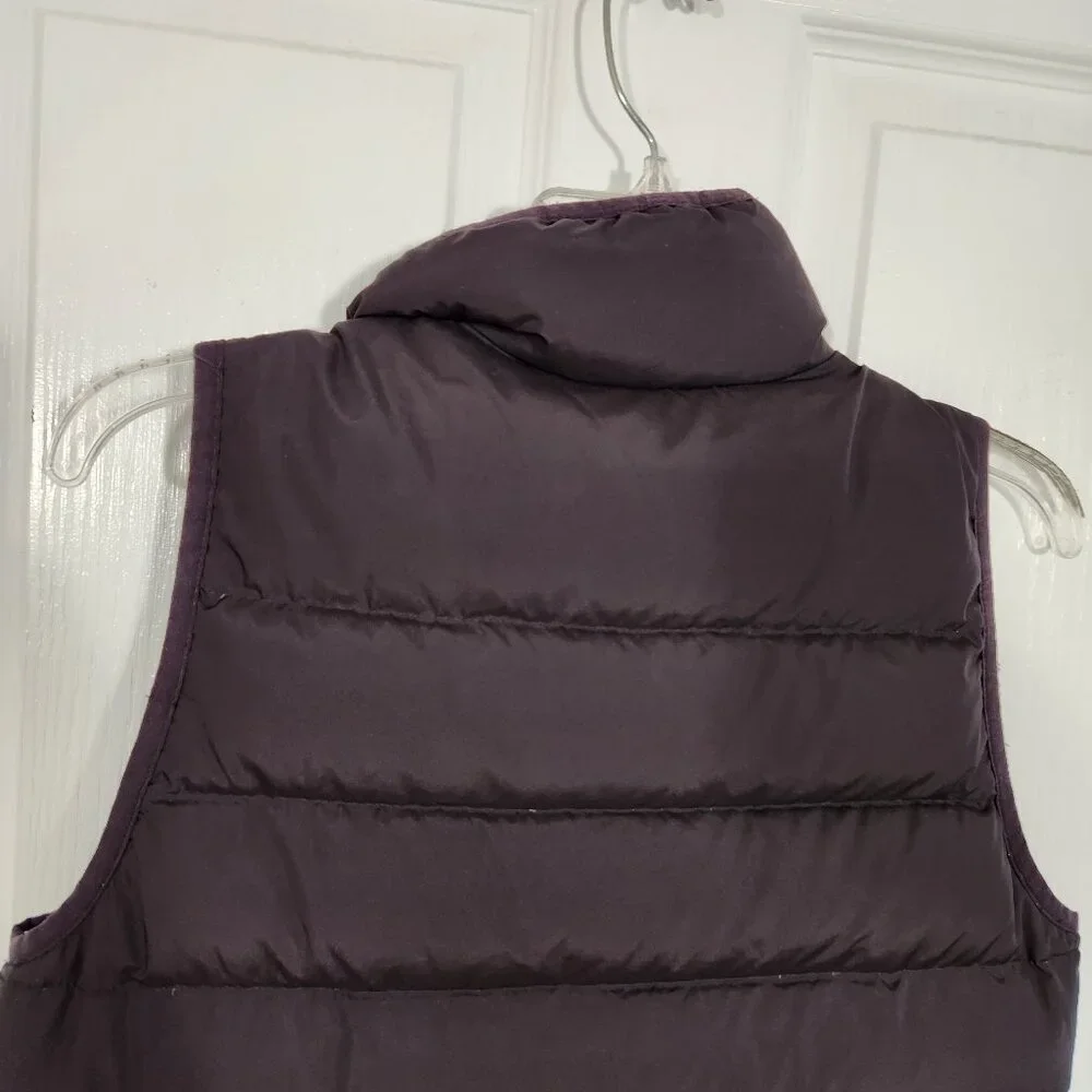 J Crew Down Mountain Puffer Black Vest Size XS Women Full Zip Alpine Ski Cabin